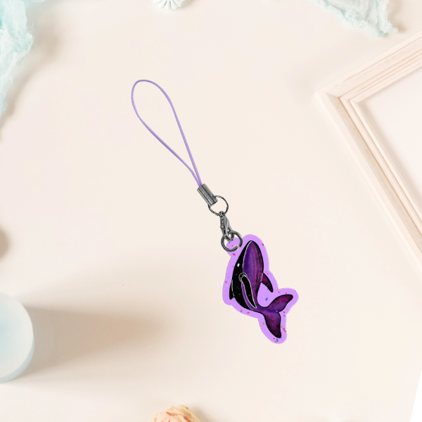 Space Whale Phone Charm