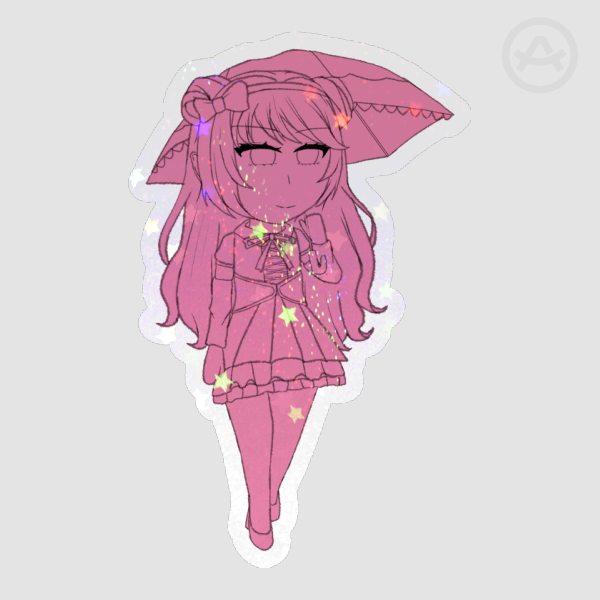 The Parasol (Pink Sticker)