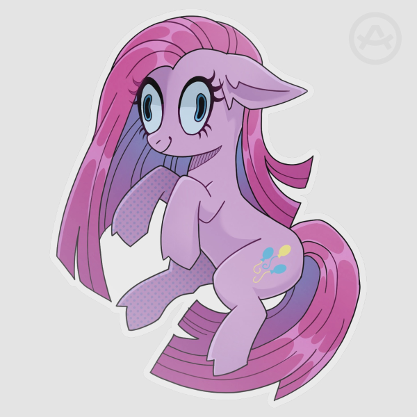 Pinkamena Clear PET Vinyl Die Cut Stickers