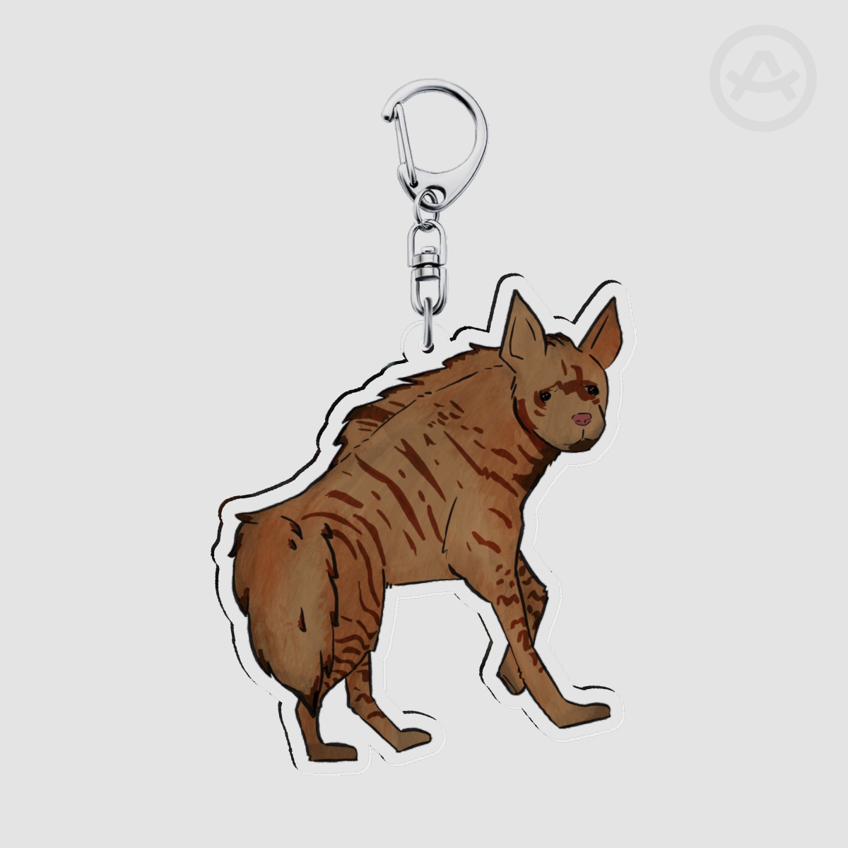 Striped hyena Acrylic Keychains