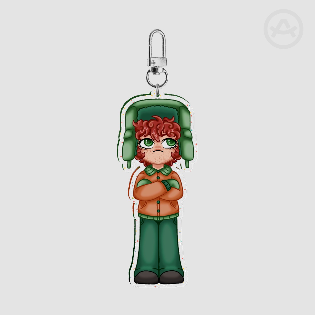 Southpark Kyle Glitter Keychain