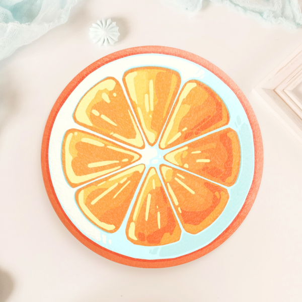 Plush Badge Tangerine