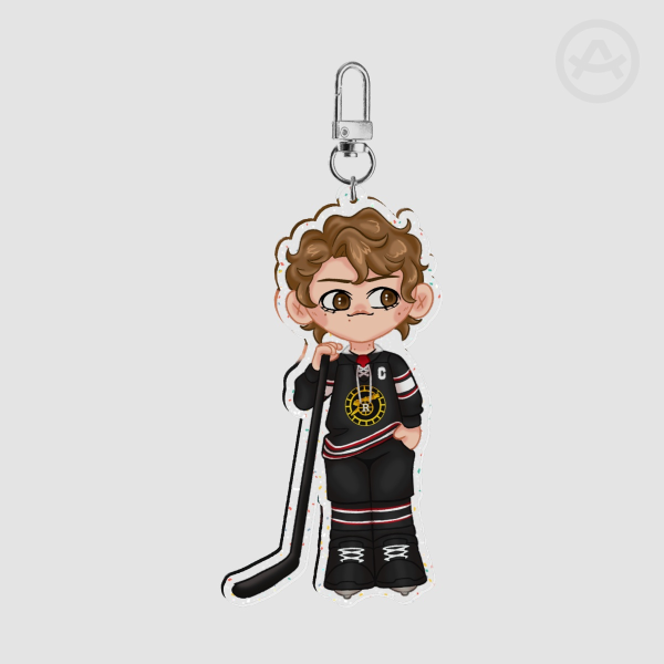 Heated Rivalry Ilya Glitter Keychain