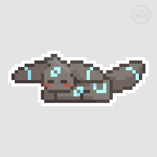 pixel umbreon sticker