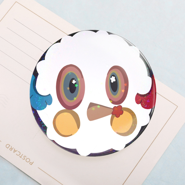 Madoka Charlotte Holographic Button pin