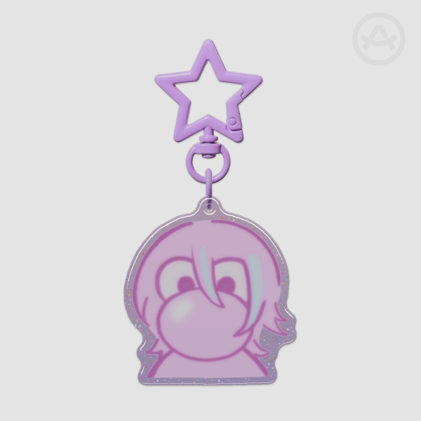 Rui Nerd Glitter Keychain