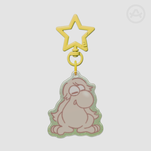 Nene Nerd Glitter Keychain