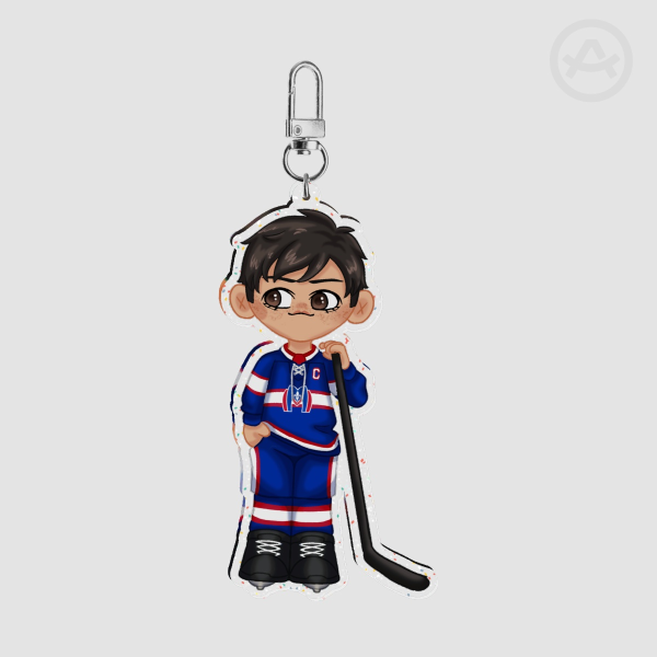 Heated Rivalry Shane Glitter Keychain