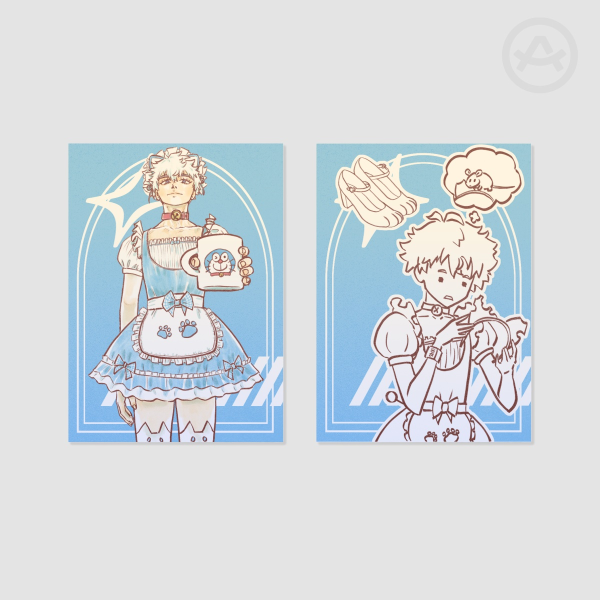 Cat Maid Lu Guang Pearl Paper Photocards