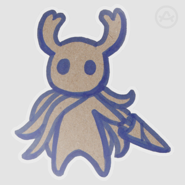 Cardboard Knight Vinyl Sticker