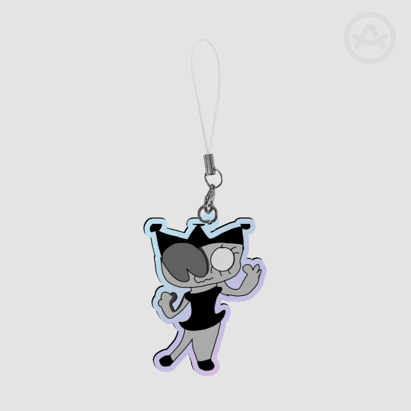 Queen Acyclic Rainbow Keychain