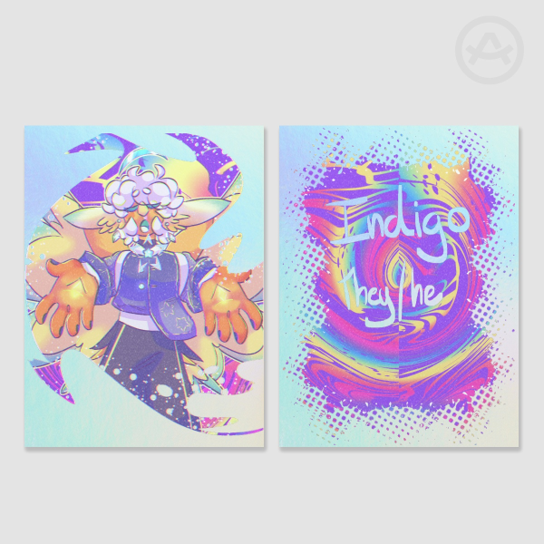 Cerulean (Indigo) Rainbow Holographic Photocard