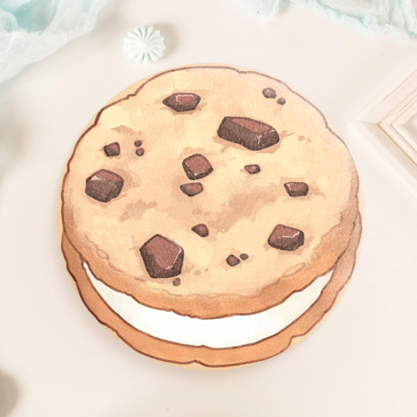 Plush Badge Ice cream cookie