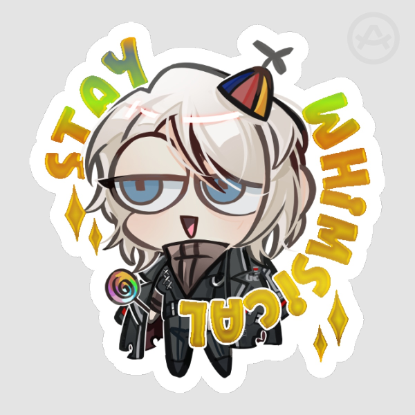 Limbus Company Faust | 5cm Whimsy Foil Sticker