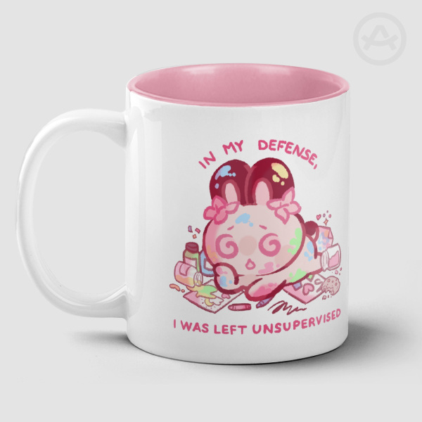 Oops! 🎨 - In my defense, I was left unsupervised - Cute Bunny Celexia Mug