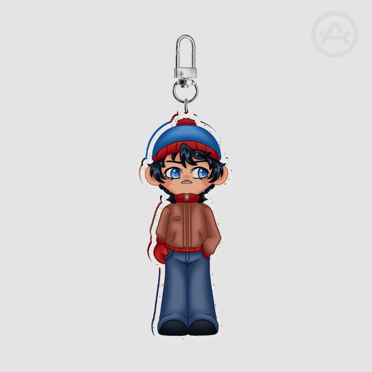 Southpark Stan Glitter Keychain