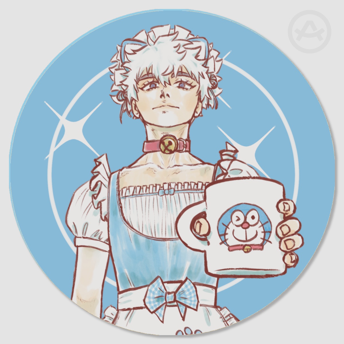 Cat Maid Lu Guang Wood Coaster