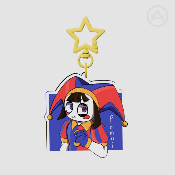 Pomni Acrylic Keychains