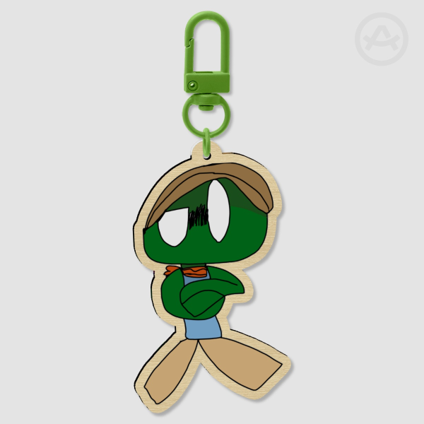 Jr Wood Keychain