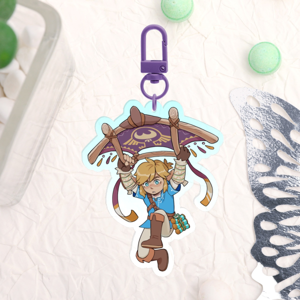 Acrylic Keychain Link Paraglider