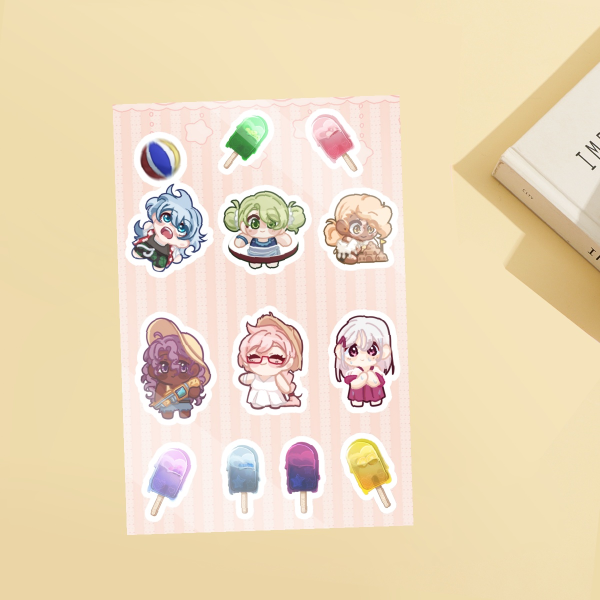 Mourning Rites Chibi Sticker Sheet