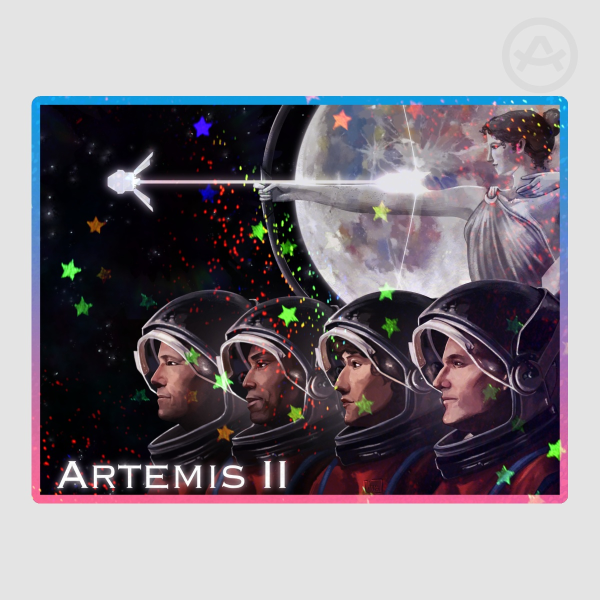 Artemis II sticker