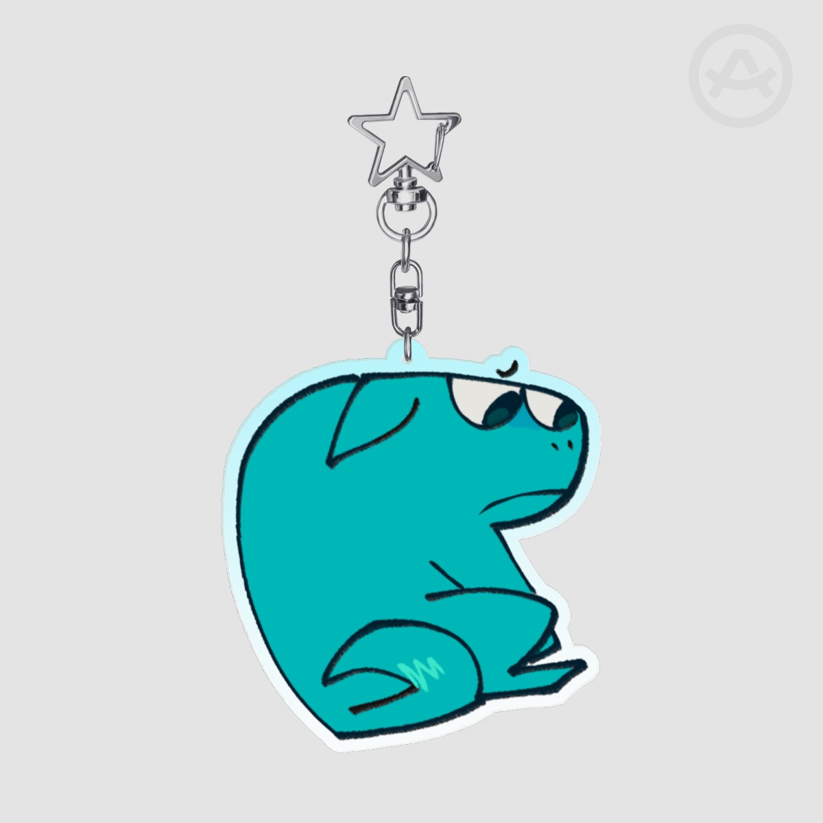 Cyan Keychain (Horse Race Tests)
