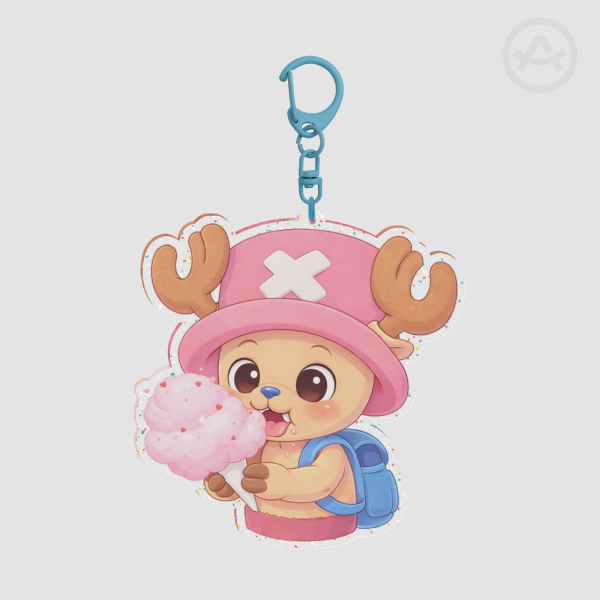 Tony Tony Chopper One Piece Glitter Acrylic Keychain