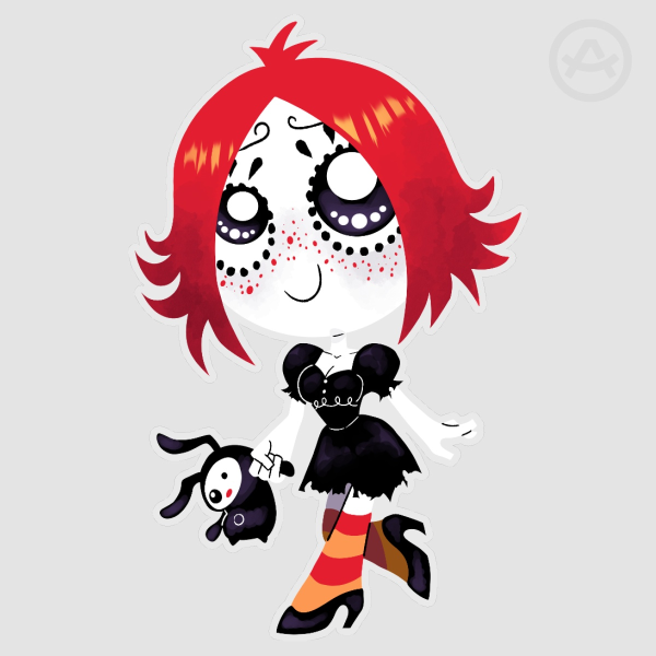 Ruby Gloom Sticker