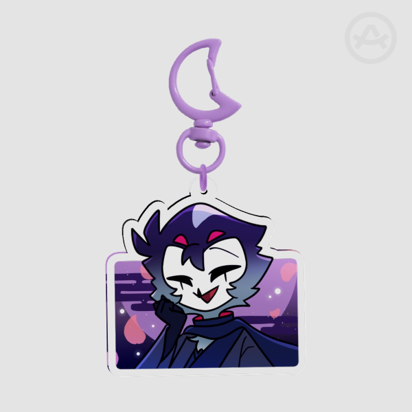 Kimono Stolas Clear Acrylic Keychains