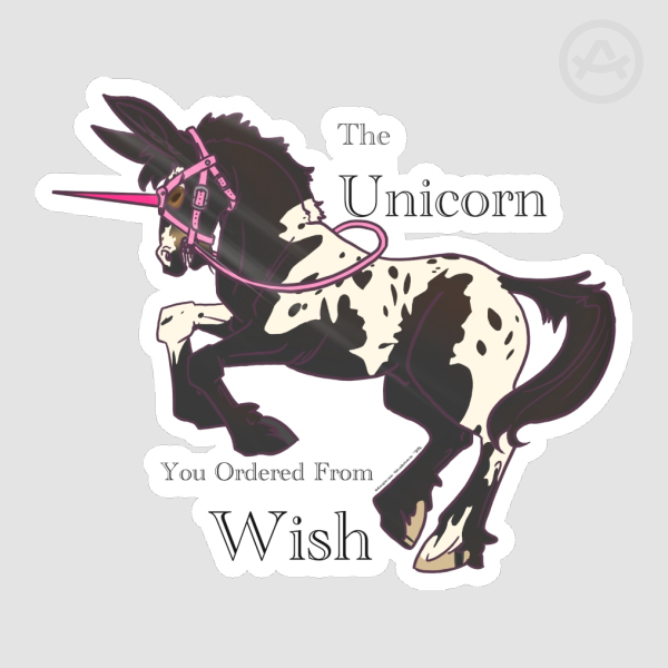 Wish Unicorn Die Cut Stickers