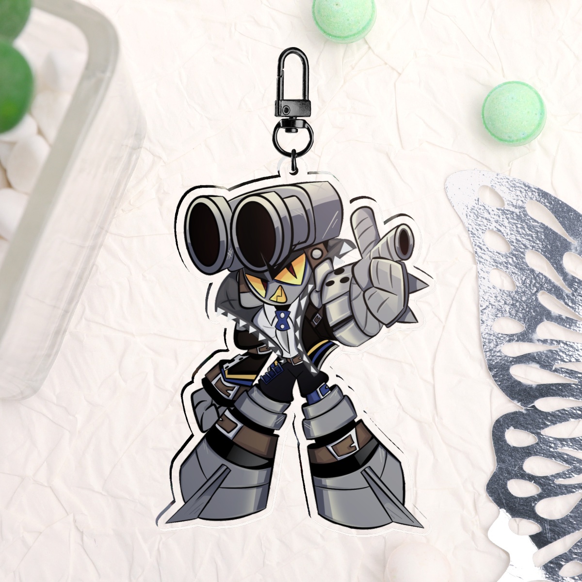 Hazbin Hotel Saint Peter Keychain by The only blueberry - ACGGOODS