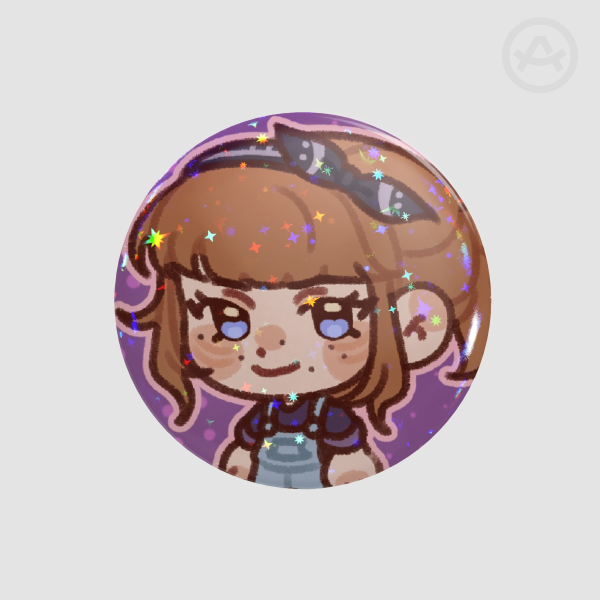 Kat - Button Pin
