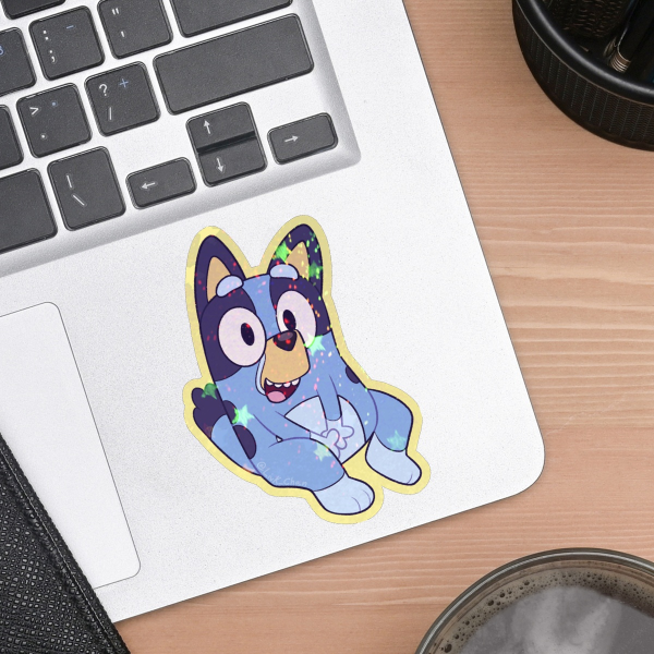 Bluey Colored Edge Die Cut Stickers