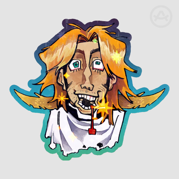 Crazy fun Vittorino sticker