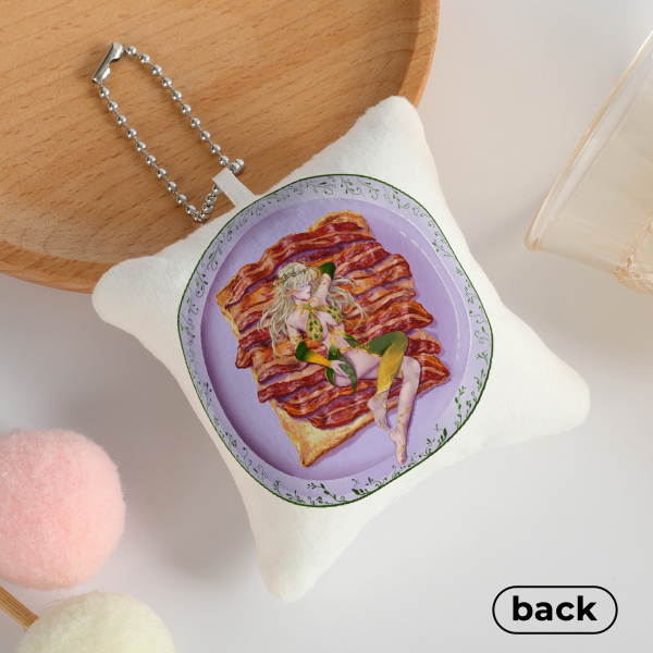 Ploom Bacon Feast Pillow Keychain