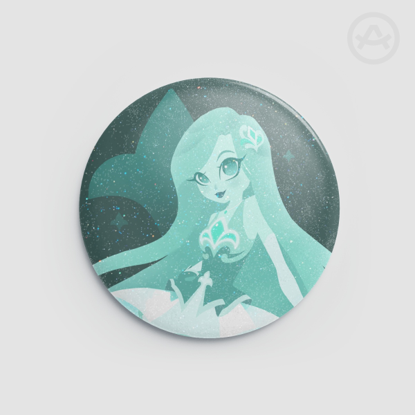 Lyna | Lolirock | 58 mm Glitter Round Badge