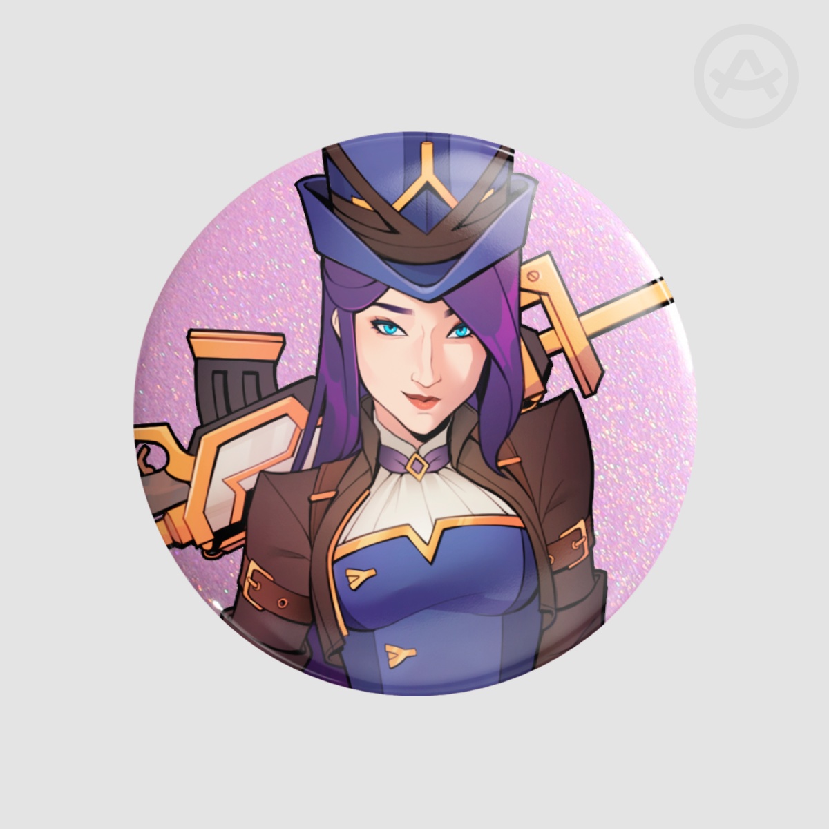 Caitlyn 2XKO Holographic Badge