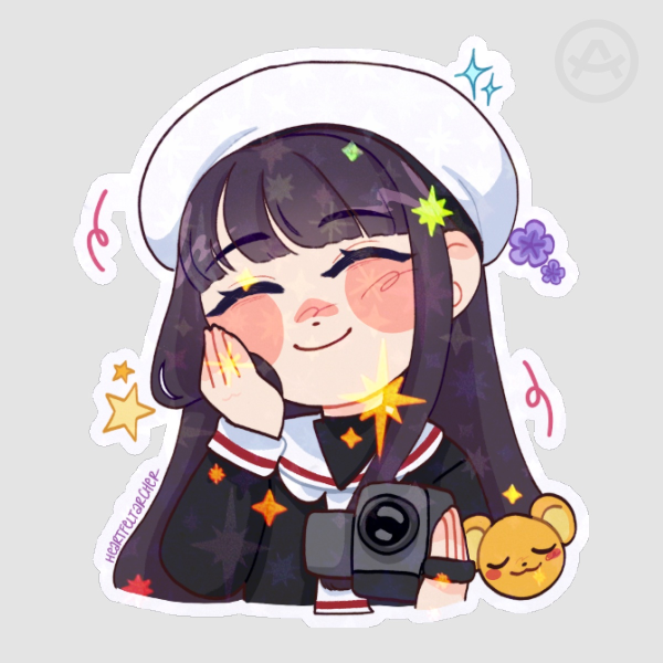 tomoyo sakura cardcaptor sticker holo star