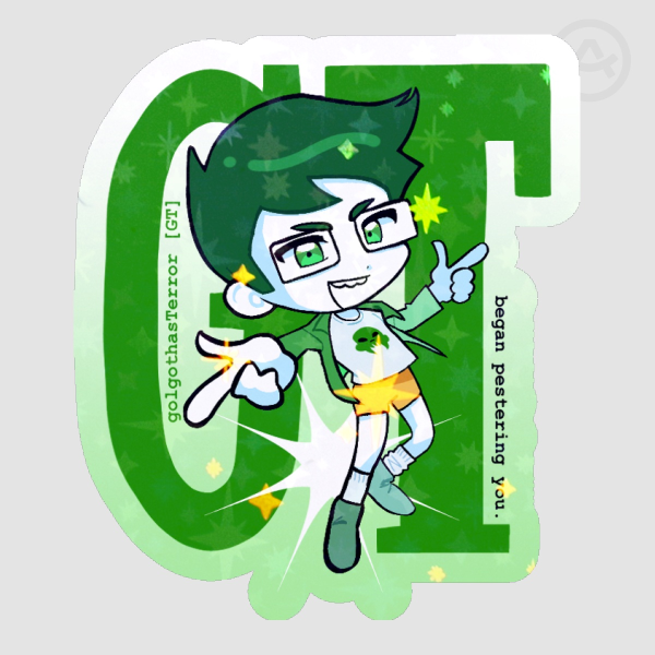 golgothasTerror [GT] Die Cut Sticker | Homestuck