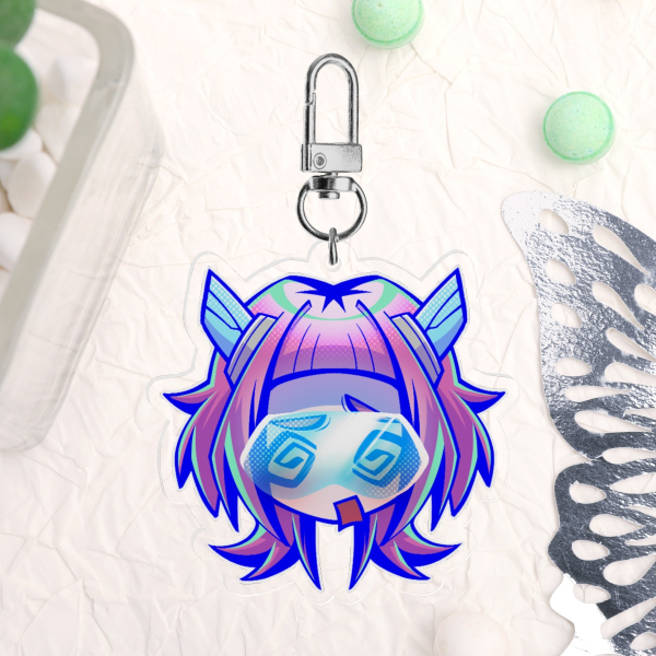 👾 ERROR GIRL Keychain