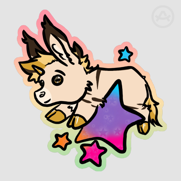 Honey Colored Edge Die Cut Stickers