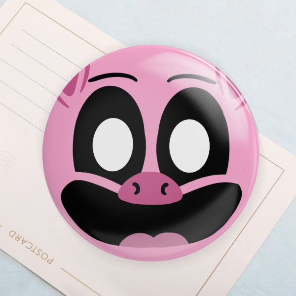 PickyPiggy Button Pin