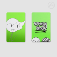 White Photocard |White and Gray|