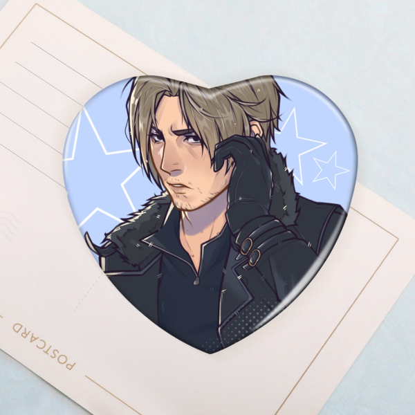 Heart Shape Badges - Leon Requiem