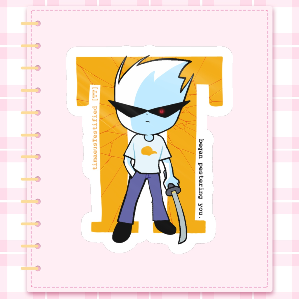timaeusTestified [TT] Die Cut Sticker | Homestuck