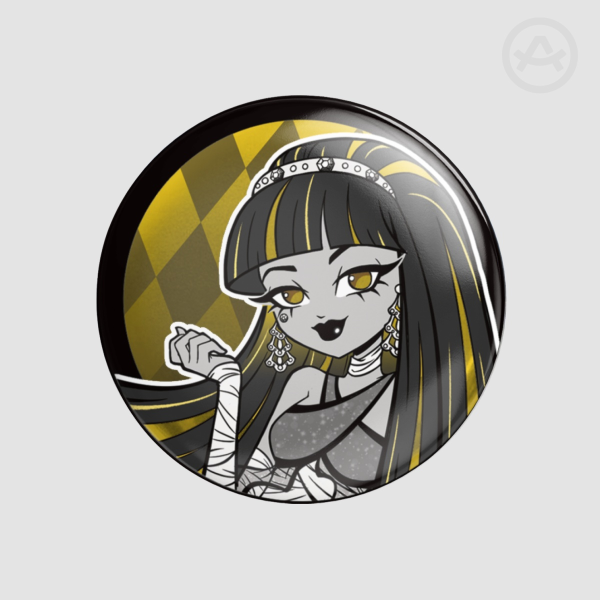 Cleo de Nile | Monster High | 58 mm Silver Round Badge