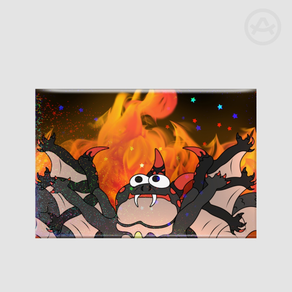 EVERYTHING BURNS Right Angle Rectangular Badges