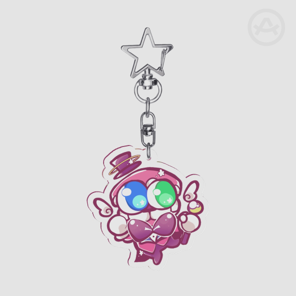 TADC Angel themed Caine Clear Acrylic Keychain