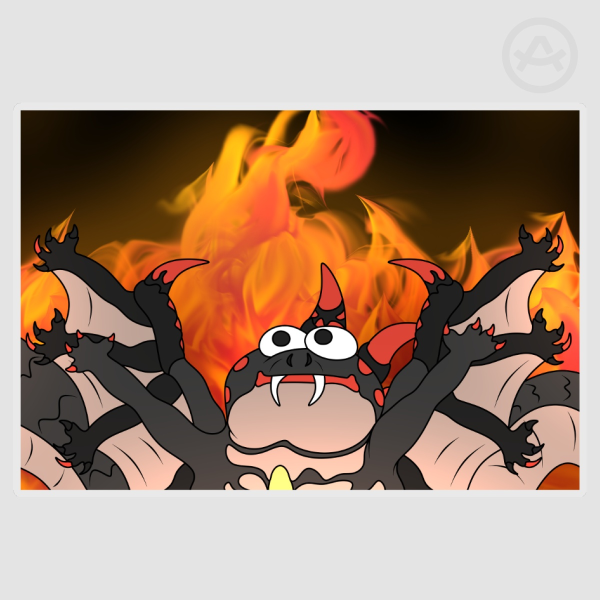 EVERYTHING BURNS Clear PET Vinyl Die Cut Stickers